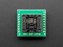 SMT Test Socket - SOIC-8 Narrow Breakout -The Pi Hut smt test socket soic 8 narrow breakout the pi hut ada1284 28610271740099