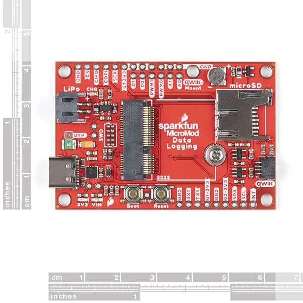 SparkFun MicroMod Data Logging Carrier Board 4 SparkFun MicroMod Data Logging Carrier Board - Image 4