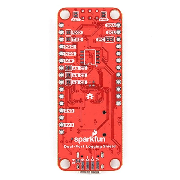 SparkFun Thing Plus Dual-Port Logging Shield 2 SparkFun Thing Plus Dual-Port Logging Shield - Image 2