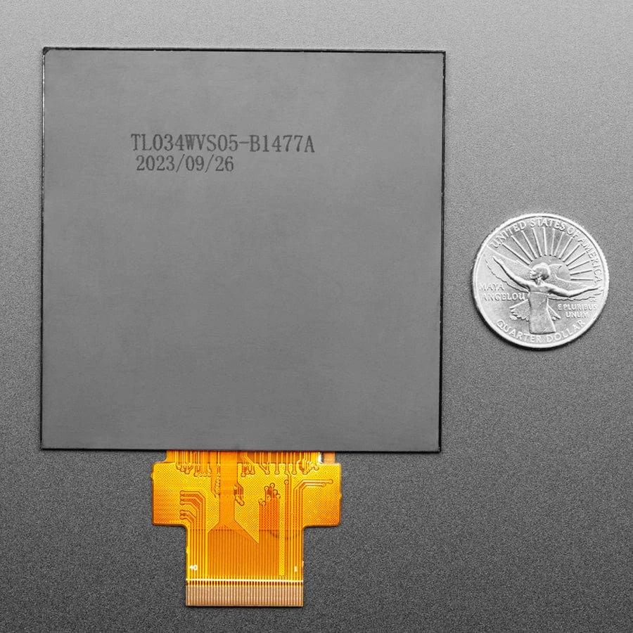 Square RGB TTL TFT Display - 3.4" 480x480 No Touchscreen - TL034WVS05-B1477A 3 Square RGB TTL TFT Display - 3.4" 480x480 No Touchscreen - TL034WVS05-B1477A - Image 3