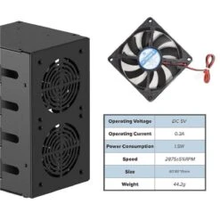 SSD Cluster Case For Raspberry Pi -The Pi Hut ssd cluster case for raspberry pi uctronics u6244 31782321586371