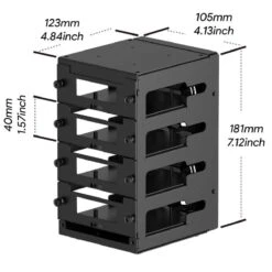 SSD Cluster Case For Raspberry Pi -The Pi Hut ssd cluster case for raspberry pi uctronics u6244 31782322798787