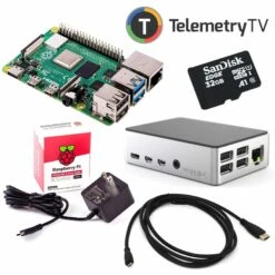 TelemetryTV Digital Signage Raspberry Pi 4 Kit -The Pi Hut telemetrytv digital signage raspberry pi 4 kit telemetrytv 104520 29002099556547