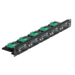 Uctronics 19" 1U Raspberry Pi Rack Mount With SSD Mounting Brackets (Holds 5x RPi)