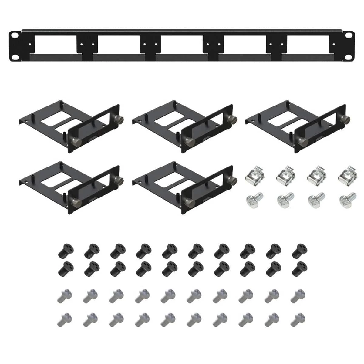 Uctronics 19" 1U Raspberry Pi Rack Mount With SSD Mounting Brackets (Holds 5x RPi) 2 Uctronics 19" 1U Raspberry Pi Rack Mount With SSD Mounting Brackets (Holds 5x RPi) - Image 2
