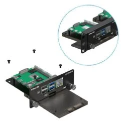Uctronics 19" 1U Raspberry Pi Rack Mount With SSD Mounting Brackets (Holds 4x RPi) -The Pi Hut uctronics 19 1u raspberry pi rack mount with ssd mounting brackets uctronics u6261 40587863916739