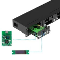 Uctronics Complete Rackmount Enclosure V2 With PoE (19" 1U) -The Pi Hut uctronics complete rackmount enclosure v2 with poe 19 1u uctronics u6246 33879707025603