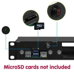 Uctronics Complete Rackmount Enclosure V2 With PoE (19" 1U) -The Pi Hut uctronics complete rackmount enclosure v2 with poe 19 1u uctronics u6246 33879707517123