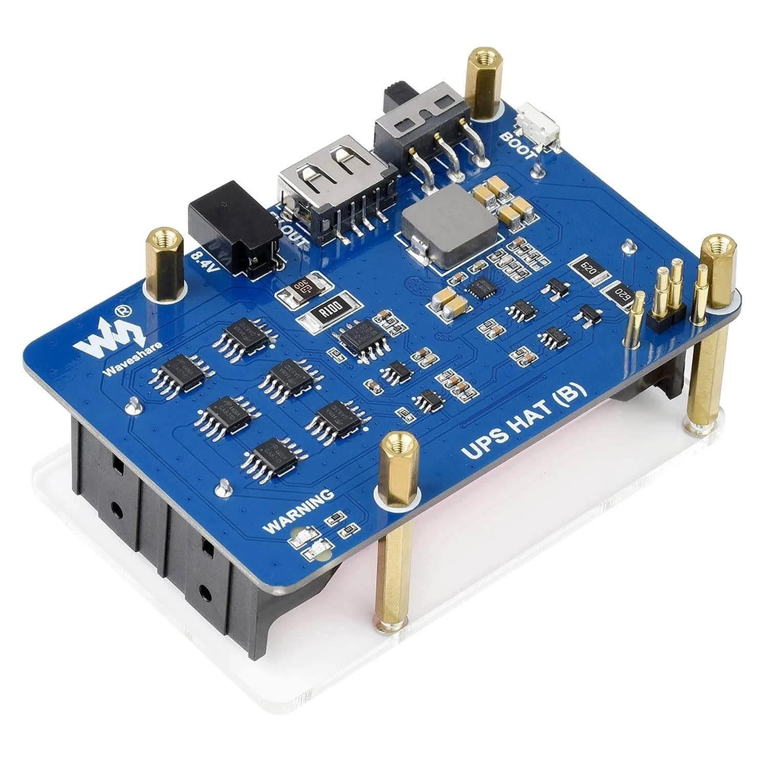 Uninterruptible Power Supply UPS HAT (B) For Raspberry Pi 2 Uninterruptible Power Supply UPS HAT (B) For Raspberry Pi - Image 2