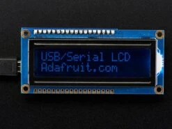USB + Serial Backpack Kit With 16x2RGB Backlight Negative LCD (RGB On Black) -The Pi Hut usb serial backpack kit with 16x2 rgb backlight negative lcd rgb on black adafruit ada784 28610534899907