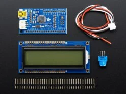 USB + Serial Backpack Kit With 16x2RGB Backlight Positive LCD (Black On RGB) -The Pi Hut usb serial backpack kit with 16x2 rgb backlight positive lcd black on rgb adafruit ada782 28610535981251